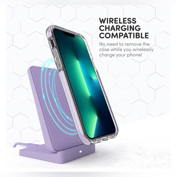 iHome Velo Silicone Impact Case for iPhone 13, Lavender - Picture 5 of 9